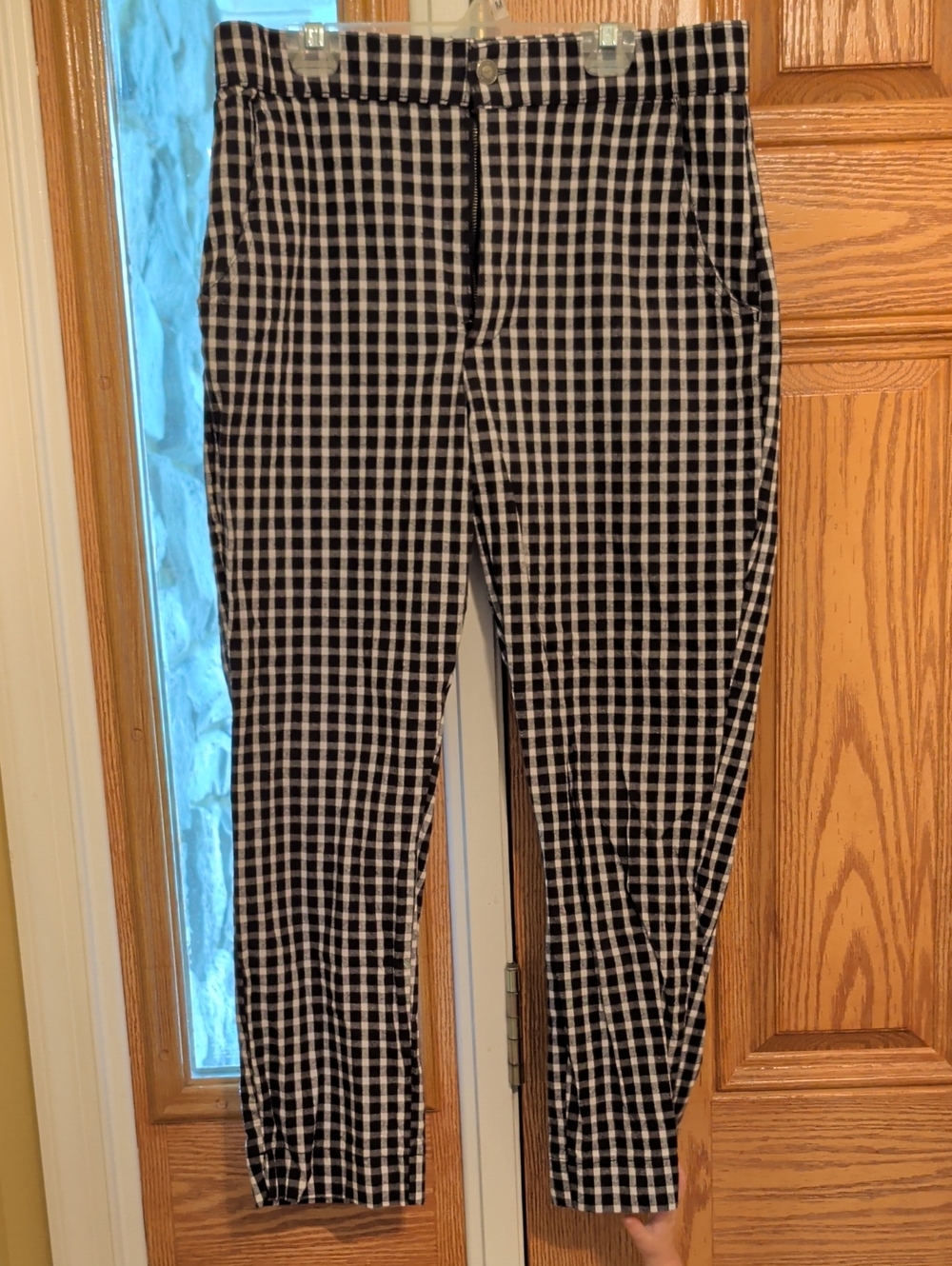 Hollister Black and White Gingham Womans’s Pants